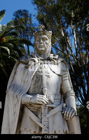 Statue von König Dom Joao (1357-1433) in Lissabon, Portugal. Stockfoto