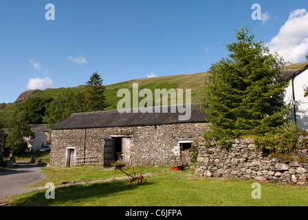 Traditionelle Scheune, Watendlath, Nationalpark Lake District, Cumbria, England. Stockfoto