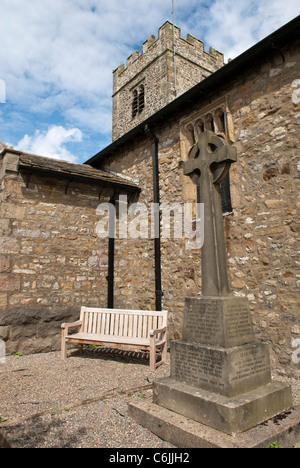 Pfarrei St.-Andreas-Kirche, Dent, Dentdale, North Yorkshire, England. Stockfoto