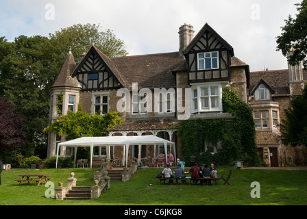 Die Café-Bar am Flügel Hall Campingplatz, Flügel, Rutland, England. Stockfoto