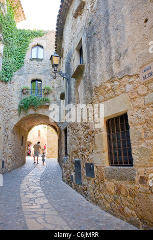 Mittelalterliches Dorf Pals, Katalonien, Spanien Stockfoto