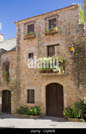 Mittelalterliches Dorf Pals, Katalonien, Spanien Stockfoto