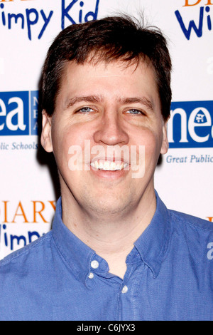 Jeff Kinney, Autor NewYork Screening präsentiert von FOX für "Diary of a Wimpy Kid" im Ziegfeld Theatre New York City, USA - Stockfoto