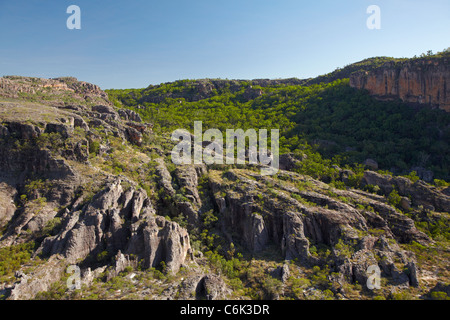 Tal von East Alligator River, am Rande des Kakadu-Nationalparks, Arnhemland, Northern Territory, Australien - Antenne Stockfoto