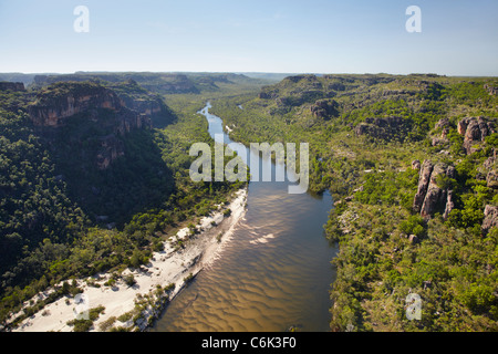 East Alligator River Valley, am Rande des Kakadu-Nationalparks, Arnhemland, Northern Territory, Australien - Antenne Stockfoto