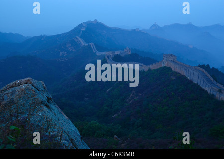 Chinesische Mauer in Jinshanling, Provinz Hebei Stockfoto