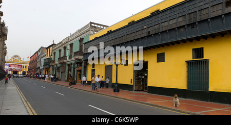 Gebäude im historischen Zentrum von Lima, Lima, Peru Stockfoto