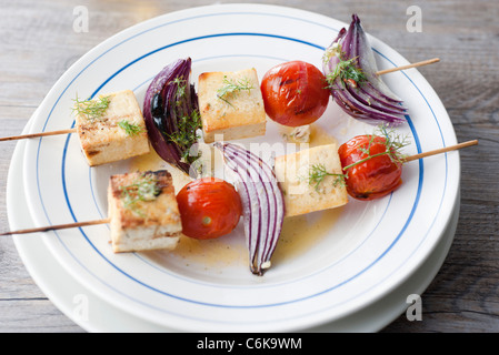 Gegrillter Tofu mit Pastis butter Stockfoto