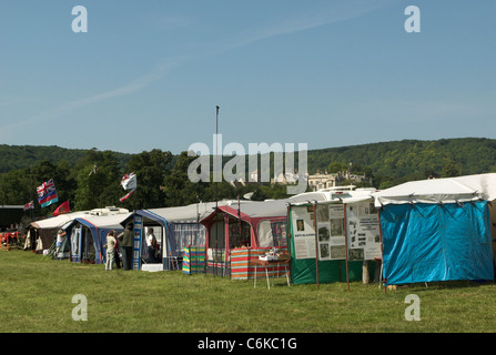 Exponate auf der Wiston Park-Dampf-Kundgebung in West Sussex. Stockfoto