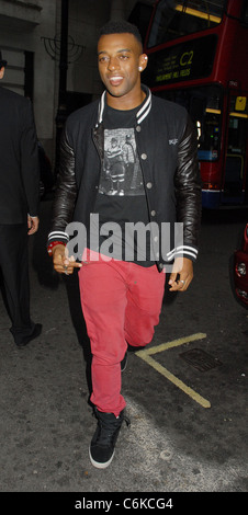 Oritse Williams, außerhalb der kann Fair Hotel in London, England - 27.07.10 Stockfoto