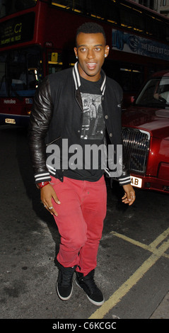 Oritse Williams, außerhalb der kann Fair Hotel in London, England - 27.07.10 Stockfoto