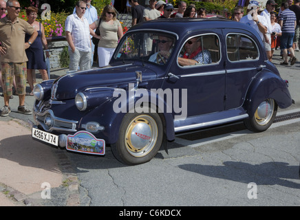 Praz sur Arly (Französische Alpen) Oldtimer-Treffen 21. August 2011 Stockfoto