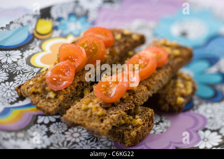 Lebkuchen mit würzigen Senf Stockfoto