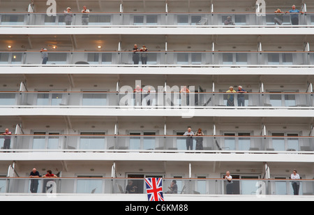 Die neue Queen Elizabeth Kreuzfahrtschiff Besuch in Las Palmas, Gran Canaria während ihrer Maiden Kreuzfahrt im Oktober 2010 Stockfoto