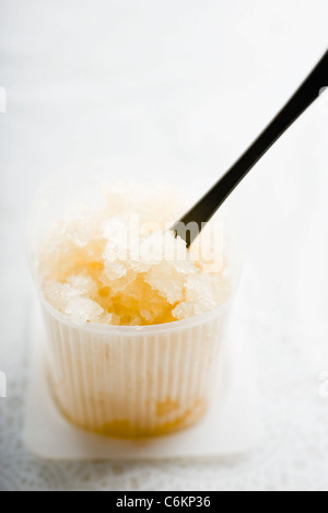 Litschi-Granita mit Zitronengras infundiert Stockfoto