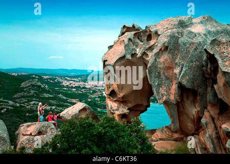 Der Bär, Felsformation in der Nähe von Palau, Carpo d Orso, Palau, Italien-Sardinien Stockfoto