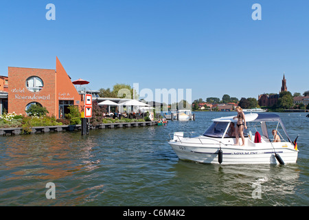 Boote am See Malchow, Mecklenburgische Seenplatte, Mecklenburg-West Pomerania, Deutschland Stockfoto