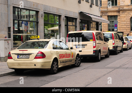 Taxis in München, Deutschland Stockfoto