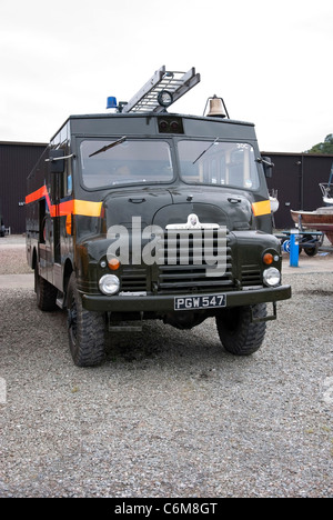 1956 1950 des Bedford RLHZ Grüne Göttin Feuerwehrauto Stockfoto