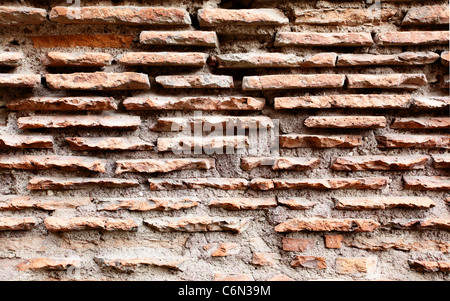 Alten Ziegel des Kolosseums in Rom, werden als Hintergrund verwendet Stockfoto