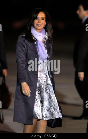 Ihre Exzellenz Cristina Fernandez de Kirchner Präsident der Argentinischen Republik kommt auf dem Toronto International Airport Stockfoto