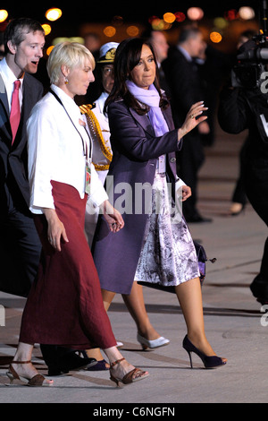 Ihre Exzellenz Cristina Fernandez de Kirchner Präsident der Argentinischen Republik kommt auf dem Toronto International Airport Stockfoto