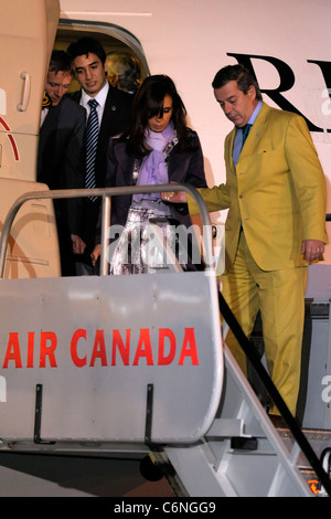 Ihre Exzellenz Cristina Fernandez de Kirchner Präsident der Argentinischen Republik kommt auf dem Toronto International Airport Stockfoto