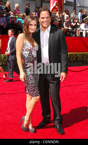 Mike Piazza und Frau Alicia Rickter 2010 ESPY Awards im Nokia Theatre L.A. Live - Ankünfte Los Angeles, Kalifornien - 14.07.10 Stockfoto