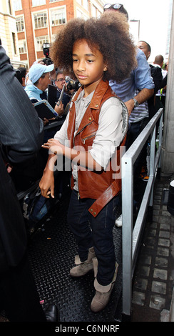 Jaden Smith verlassen die BBC Radio One Studios London, England - 15.07.10 Stockfoto