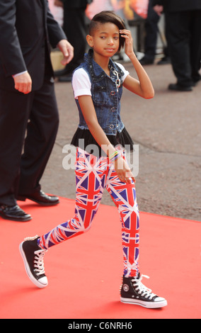 Willow Smith UK Film-premiere von Karate Kid statt im Odeon Kino London, England - 15.07.10 Stockfoto