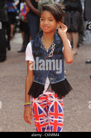 Willow Smith UK Film-premiere von Karate Kid statt im Odeon Kino London, England - 15.07.10 Stockfoto