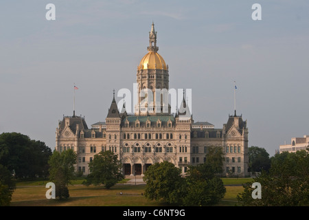 Die Connecticut State Capitol ist in Hartford, Connecticut, Samstag, 6. August 2011 abgebildet. Stockfoto