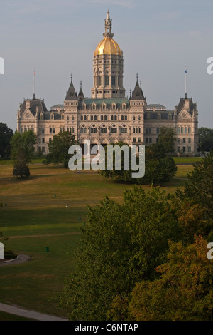 Die Connecticut State Capitol ist in Hartford, Connecticut, Samstag, 6. August 2011 abgebildet. Stockfoto