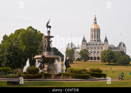 Die Connecticut State Capitol ist in Hartford, Connecticut, Samstag, 6. August 2011 abgebildet. Stockfoto