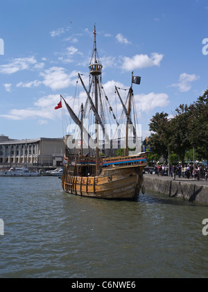 dh DOCKS BRISTOL Matthew Replik Segelschiff John Cabots Boot Hafen cabot Boote Reise England Stockfoto