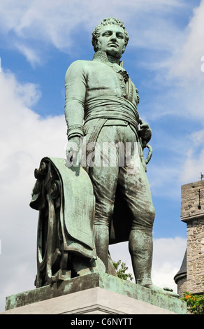 Ghent / Gent, Belgien. Statue von Lieven Bauwens (1769-1822: belgische Unternehmer und industriellen Spy) Stockfoto