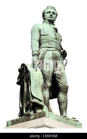 Ghent / Gent, Belgien. Statue von Lieven Bauwens (1769-1822: belgische Unternehmer und industriellen Spy) Stockfoto