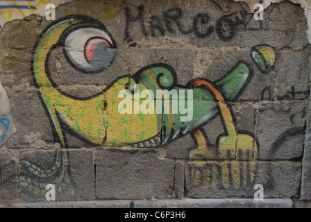 Neapel Graffiti, Italien Stockfoto