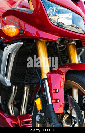 Yamaha FZ1-front-End. Sport-Motorrad-detail Stockfoto