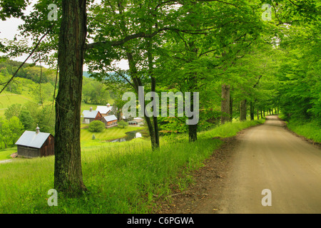 Bauernhof am Pomfret Road, Woodstock, Vermont, USA Stockfoto