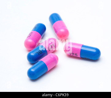 Co-Beneldopa (Levodopa / Benserazid) Kapseln zur Behandlung von Morbus Parkinson Stockfoto