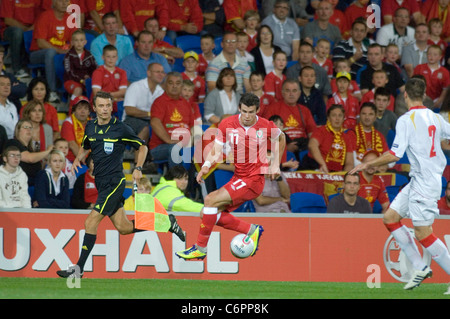 Euro 2012 Qualifying match - Wales V Montenegro im Cardiff City Stadium.  ...::: NUR ZUR REDAKTIONELLEN VERWENDUNG:::... Stockfoto