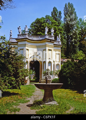 Gärten der Villa Pisani in Stra, außerhalb Padua. Stockfoto