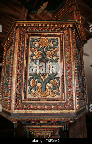 Innenansicht und Details der Kirche Santo Domingo de Guzmán in der kleinen Stadt von Parita, Herrera Provinz Panama. Stockfoto