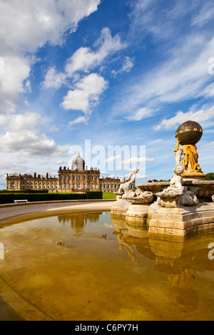 Die Atlas Brunnen Castle Howard North Yorkshire UK Stockfoto