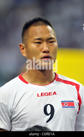 Jong Tae Se (PRK) für FIFA World Cup Brasilien 2014 asiatischen Qualifier dritte Runde Gruppe C Spiel spielen: Japan 1: 0 Nordkorea. Stockfoto