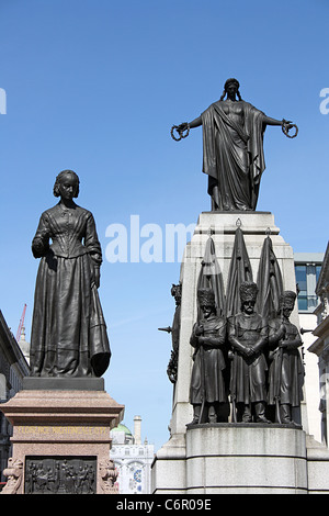 Wachen die Krim Denkmal, Waterloo Place, London Stockfoto