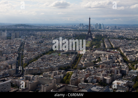 Luftaufnahme von Paris. Stockfoto