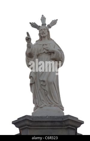 Statue des Heiligsten Herzens Jesu, Rota, Cadiz, Spanien Stockfoto