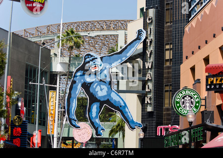 King Kong bei Universal Studios Stadtspaziergang, Los Angeles, Kalifornien, USA Stockfoto